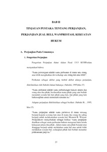 KEKUATAN HUKUM PPJB DI BAWAH TANGAN ATAS PEMBELIAN PROPERTY DALAM HAL ...